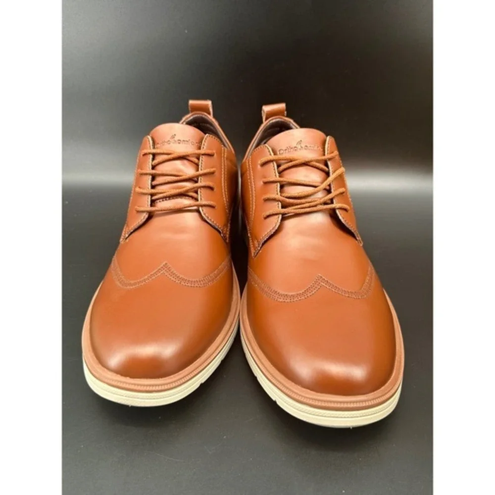 Men's Orthopedic‎ Leather Dress Shoes Classic Wingtip Shoes Oxfords Sz 11